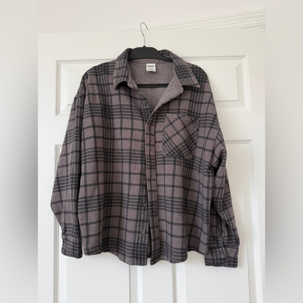 PINK Victoria's Secret Plaid Buttonup Shirt